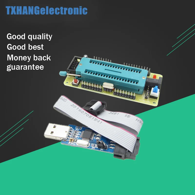 Системная плата AVR ATMEGA16 программатор ATmega32 + USB ISP USBasp|Интегральные схемы| |