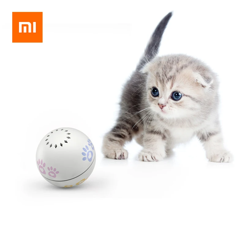 

Xiaomi Smart Pet Companion Ball Interactive Toy Rechargeable Irregular Scrolling Ball With Catnip For Pet Cats Kitten Flerken