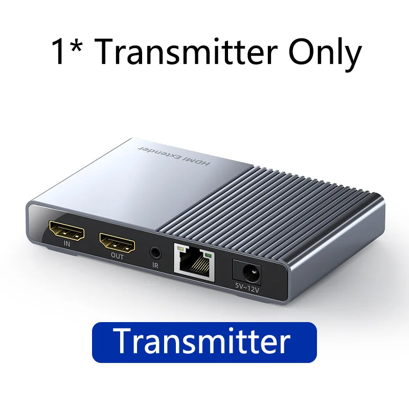 Unnlink 1 для многих 120 м HDMI удлинитель с локальным выходом FHD 1080P@ 60 Гц IP/TCP CAT6/7 сетевой LAN RJ45 Ethernet ИК передача для ТВ - Цвет: Transmitter