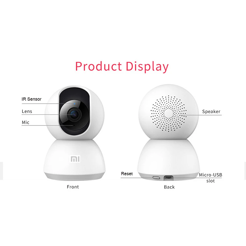 Globale Versione Xiaomi Norma Mijia Smart Ip Della Macchina Fotografica 360 Gradi 1080P Wifi Pan-Ti