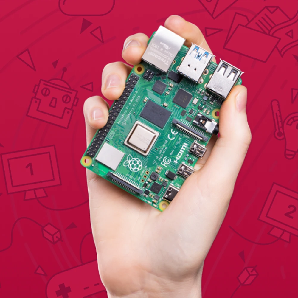 Raspberry Pi 4 Модель B с 1 ГБ/2 ГБ/4 ГБ ОЗУ BCM2711 четырехъядерный процессор Cortex-A72 ARM v8 1,5 ГГц Поддержка 2,4/5,0 ГГц wifi Bluetooth 5,0