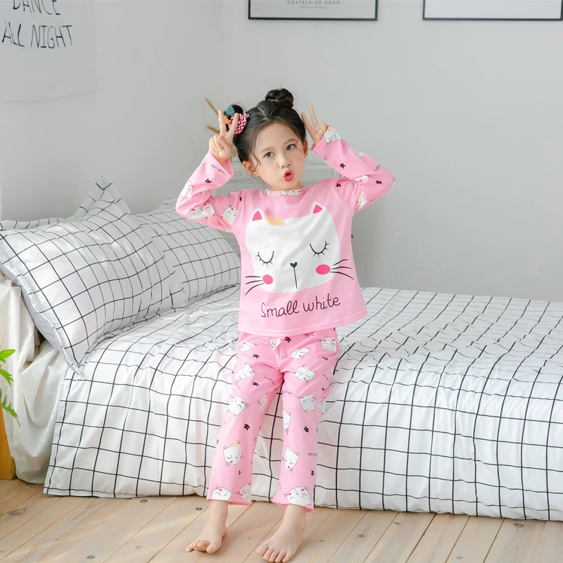 New Kids Boys Sleepwear Baby Girl Winter Cotton Sets Children Homewear Pajamas For Boy Pyjamas Kids Nightwear 2-14Y Teen Clothes best Sleepwear & Robes Sleepwear & Robes