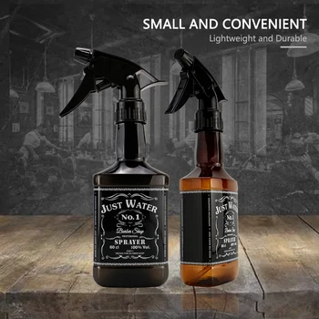 

320ML Vintage Brown PET Hair Cleaning Moisturizing Bottle Fine Mist Water Sprayer Barber Accessories Drop Shipping