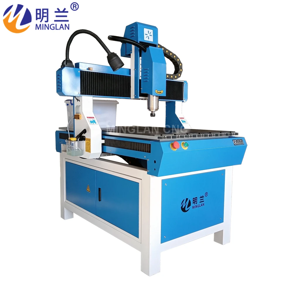 

MINGLAN CNC 6090 1.5KW/2.2KW/3.0KW Water Cooling Spindle Small Wood Acrylic Stone Metal Cnc Rrouter 600mmX900mm