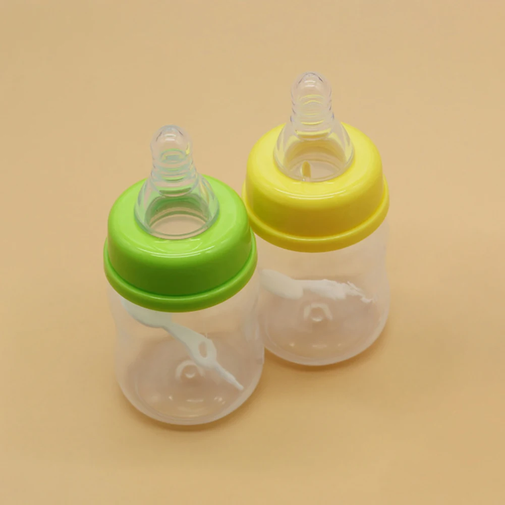 1Pcs Mini PP baby bottle Infant Newborn 60ml Feeding Nursing Nipple Bottle Juice Drinking Container