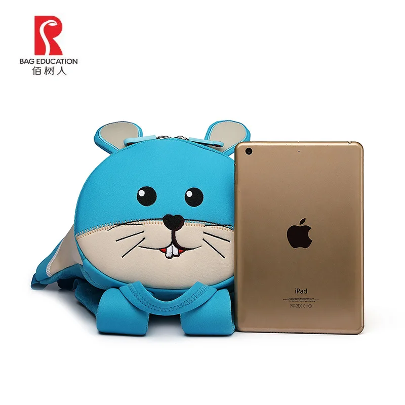 

Bai shu People New Style Kindergarten Cartoon Bag Neoprene Can Be Installed A4 Book Children Backpack