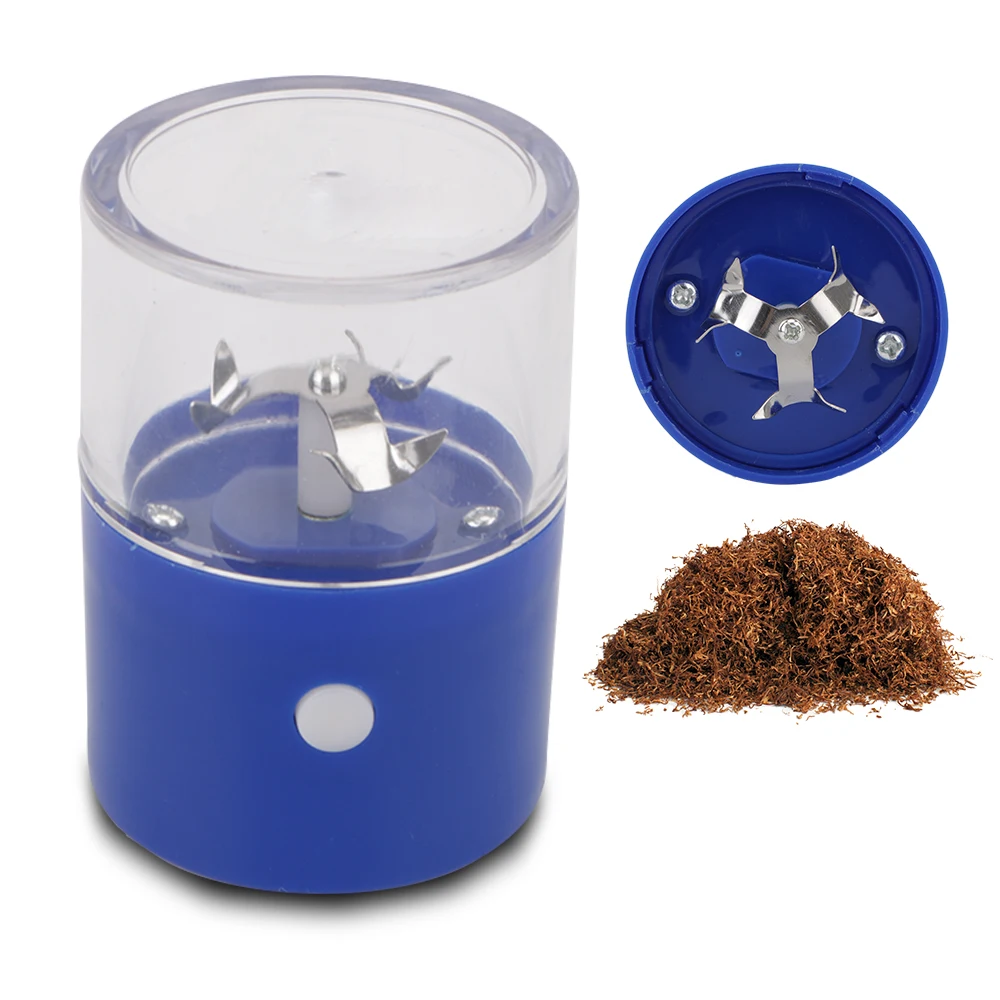 Herb Grinder Electric Rechargeable Portable Crusher Metal Tobacco