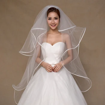 

Charming Four-Tier-Bridal-Cathedral -Wedding-Veil- With Comb