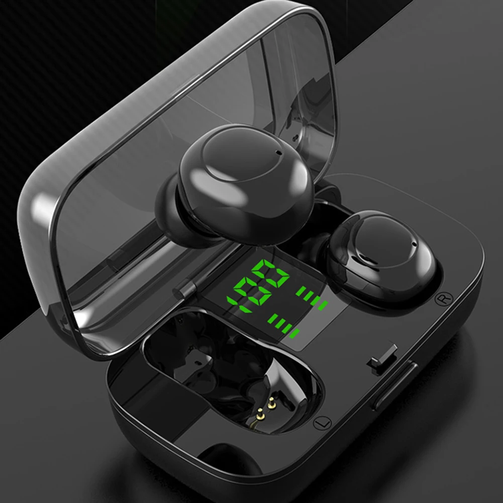 Bluetooth 5 0 TWS Wireless Earphones Touch Control Headset LED Display Waterproof HIFI 6D Surround Sounds Sports Earphones