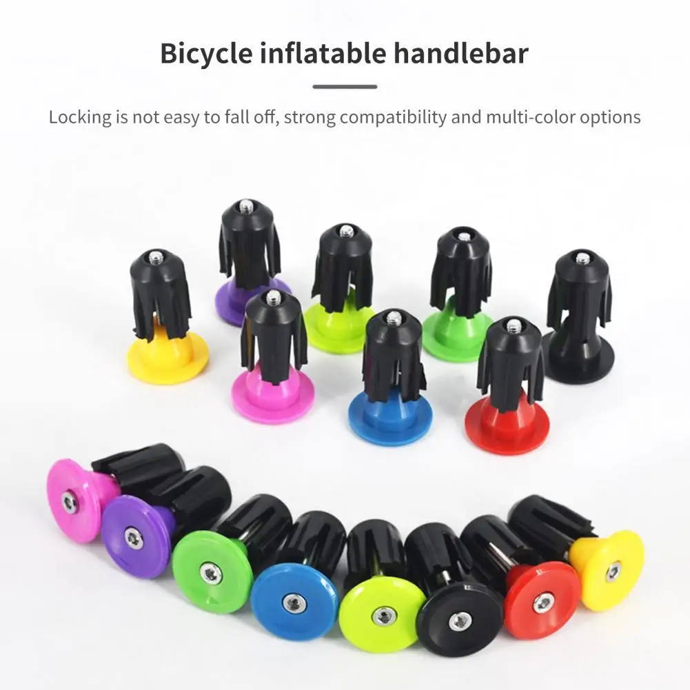 Bicycle Accessories Bike Handlebar Plugs 2Pcs Bike Handlebar Plugs Caps Covers Aluminum Alloy MTB