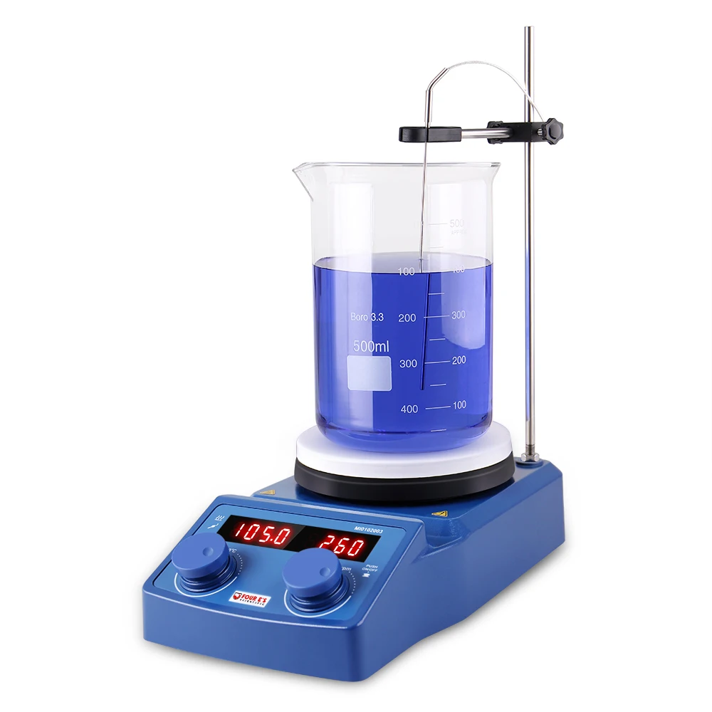 Laboratory Digital Hot Plate Magnetic Stirrer With Hotplate 3L Laboratory Hotplate Mixer, Heating Temperature Up to 280&deg;C