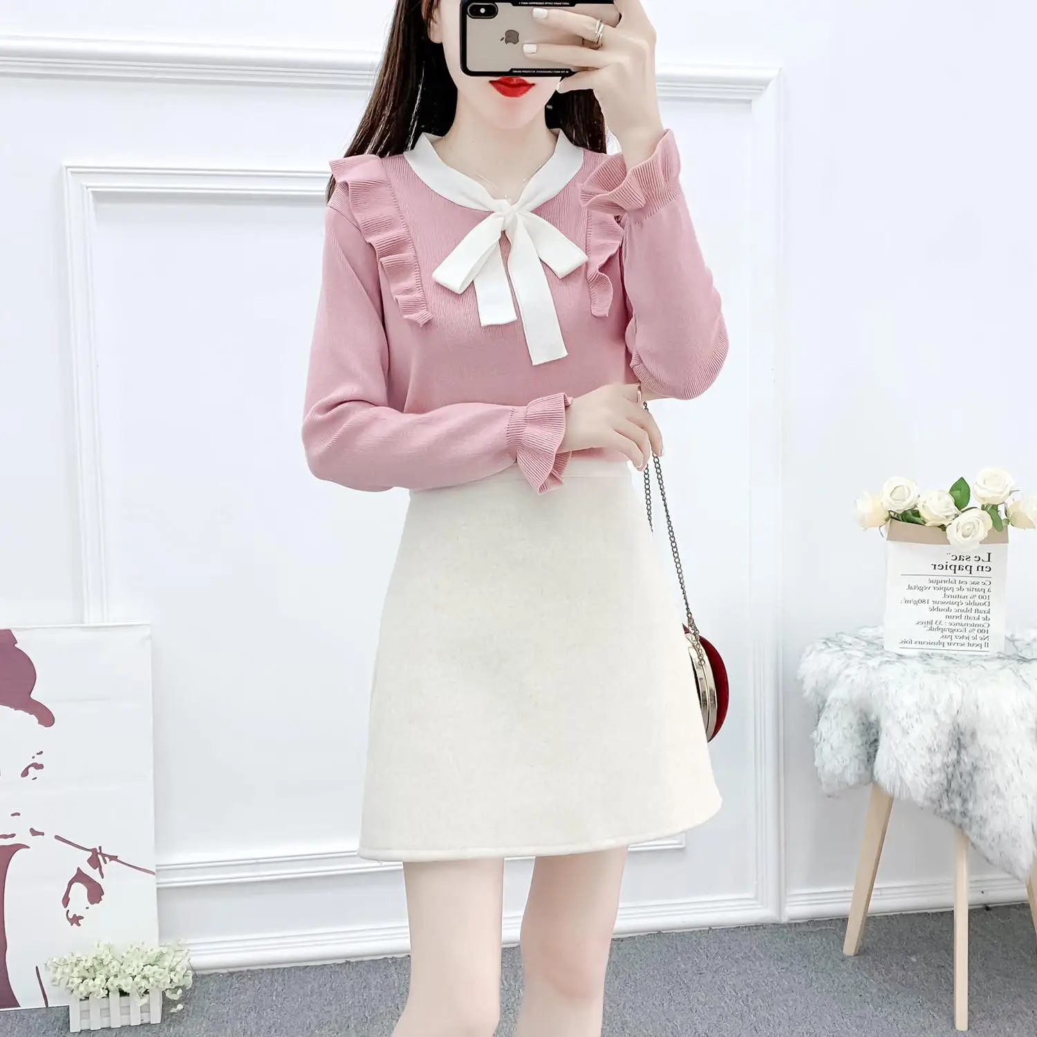 korean sweater outfit