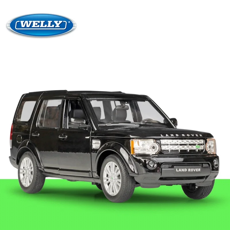 Welly 1:24 литье под давлением Discovery 4 внедорожник белый черный высокая симуляция
