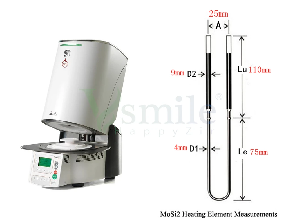 Zirkonofen 600 Naberthram Ivoclar S1 Zubler Vario S400 Zirkonoxid-Sinterofen Heizelement Widerstand für Dentallabor – Detail 7