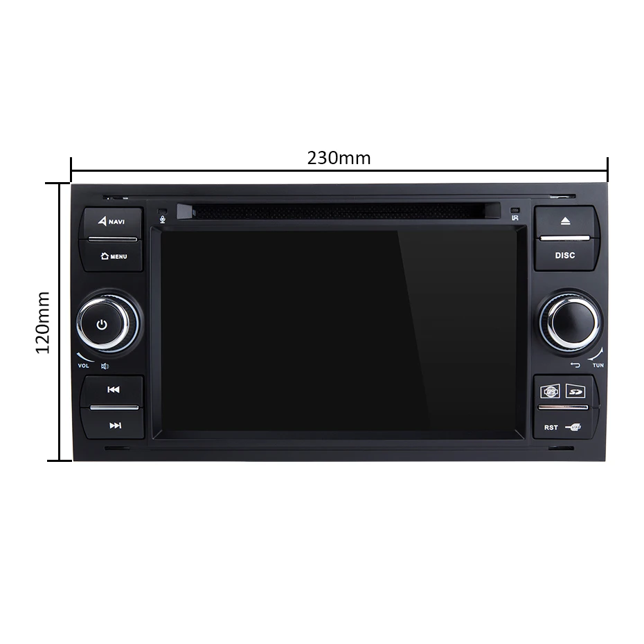 Top 4G 64G 8 CORE Car DVD Multimedia Player Android 9 2 DIN GPS Autoradio For Ford/Mondeo/Focus/Transit/C-MAX/S-MAX/Fiesta WIFI DSP 0