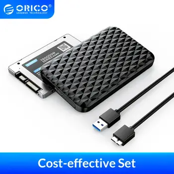 

ORICO 2.5'' DIY Portable Hard Drive 2.5 Inch SATA3.0 SSD with USB 3.0 HDD Enclosure Case Support UASP HD 5Gbps External SSD PSSD