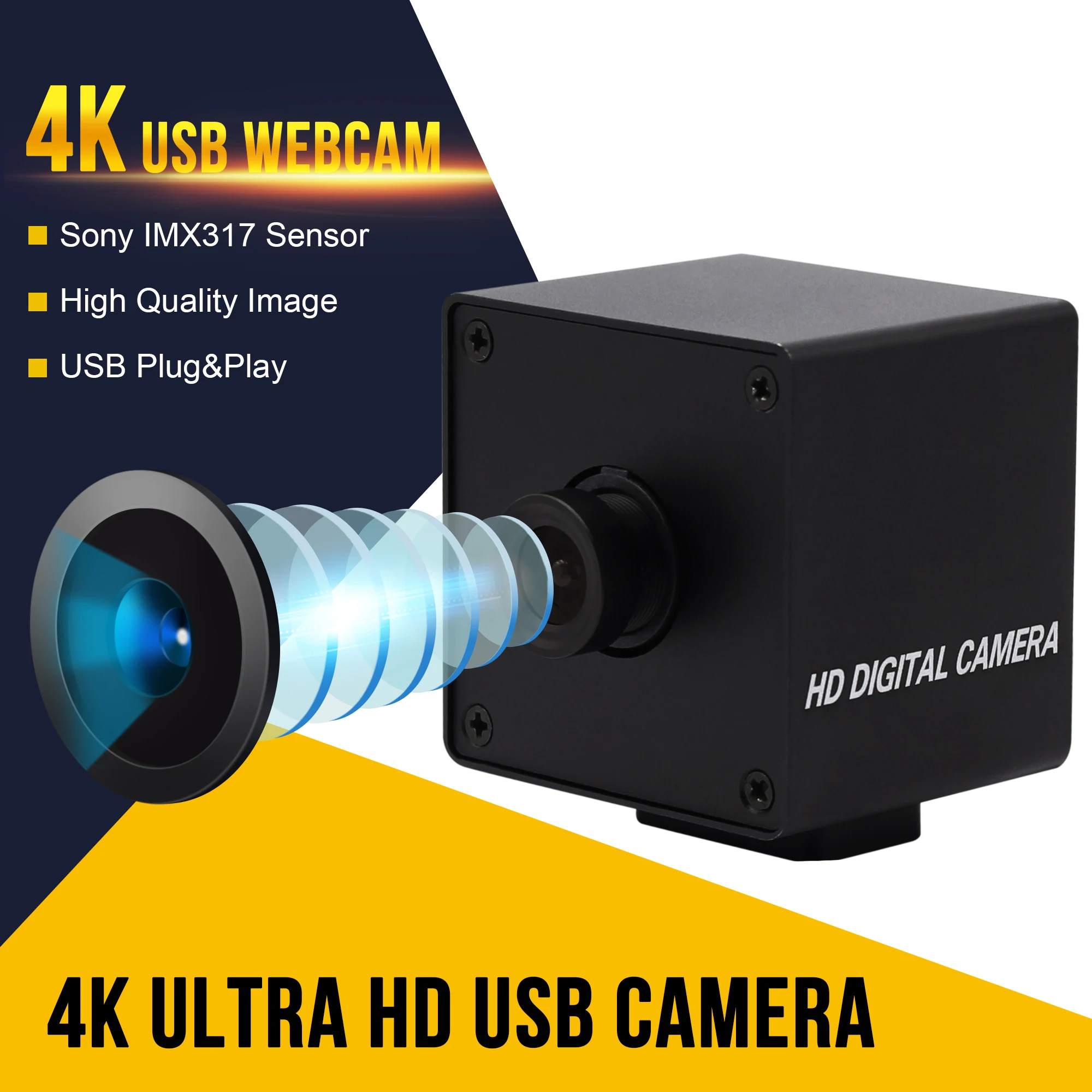 USB камера 4K 3840x2160 Mjpeg 30fps с высокой скоростью кадров OTG UVC свободный драйвер мини веб
