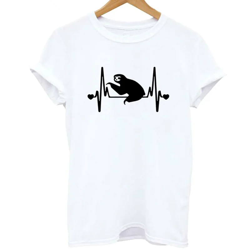 Женская футболка с принтом сердце Повседневная забавная Футболка Harajuku Camiseta Mujer