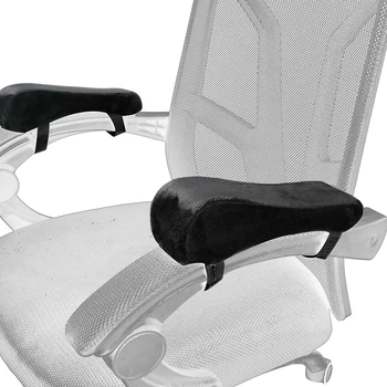 

2PCS Chair Armrest Pads Memory Foam Armrest Cover Cushion Pads For Home Office Chair Elbow Pillow