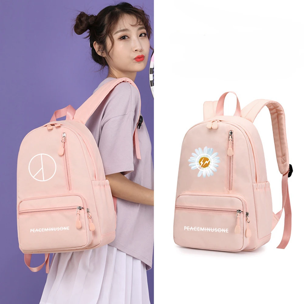 

G-Dragon GD INS Daisy Flower PEACEMINUSONE Students School Bag Backpack