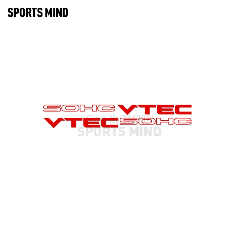 1 쌍 SOHC VTEC 비닐 스티커 데칼 자동차 혼다 시빅 Si Accord JDM Typer 액세서리 용 자동차 스타일링