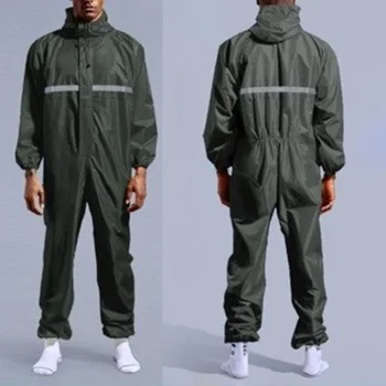 

Overalls Jumpsuit Cleaning Suit Oil-Proof Reflective Stripe Jumpsuit New
