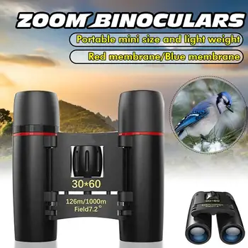 

30x60 Zoom Telescope Binoculars with Low Light Night Vision Mini Portable for Outdoor Bird Watching Travelling Hunting Camping