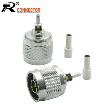 

10pcs/lot N Male Plug Connector High Quality N Type Male Plug Soldering RF Connector for Coaxial Cable RG316 RG178 Wholesales