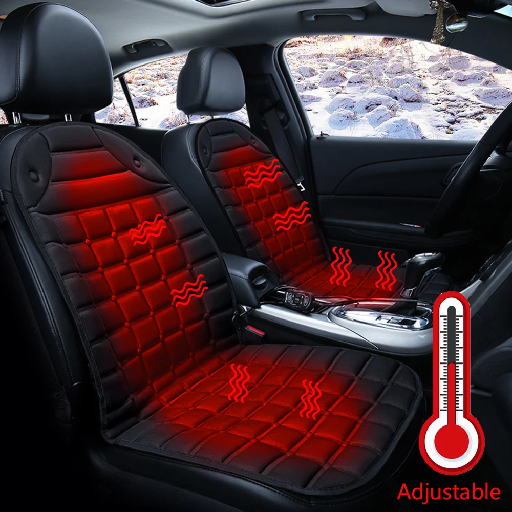 Car Heating Pad for Seat Cushion 12V Heated Cover Seat,Heater Warmer, Winter Household Cushion car driver heated seat cushion