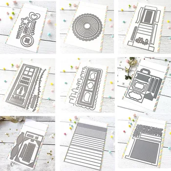 

Hot Brand Circel Rectangle Frame 2020Metal Cutting Dies For Scrapbooking Craft Die Cut Card Photo Album Making Embossing Stencil