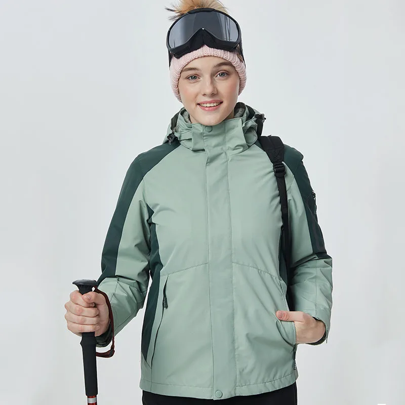 

2019 Women's Winter Jacket Hoodie Sport Skiing Jackets Women Fleece Warm Female Snow Coats Thick Snowboarding Clothes Outerwear