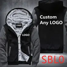 SBL0 мужские зимние новые толстовки мужские дикие теплые плюс бархат хлопок индивидуальный заказ Рок Высокое качество хип хоп модная трендовая верхняя одежда