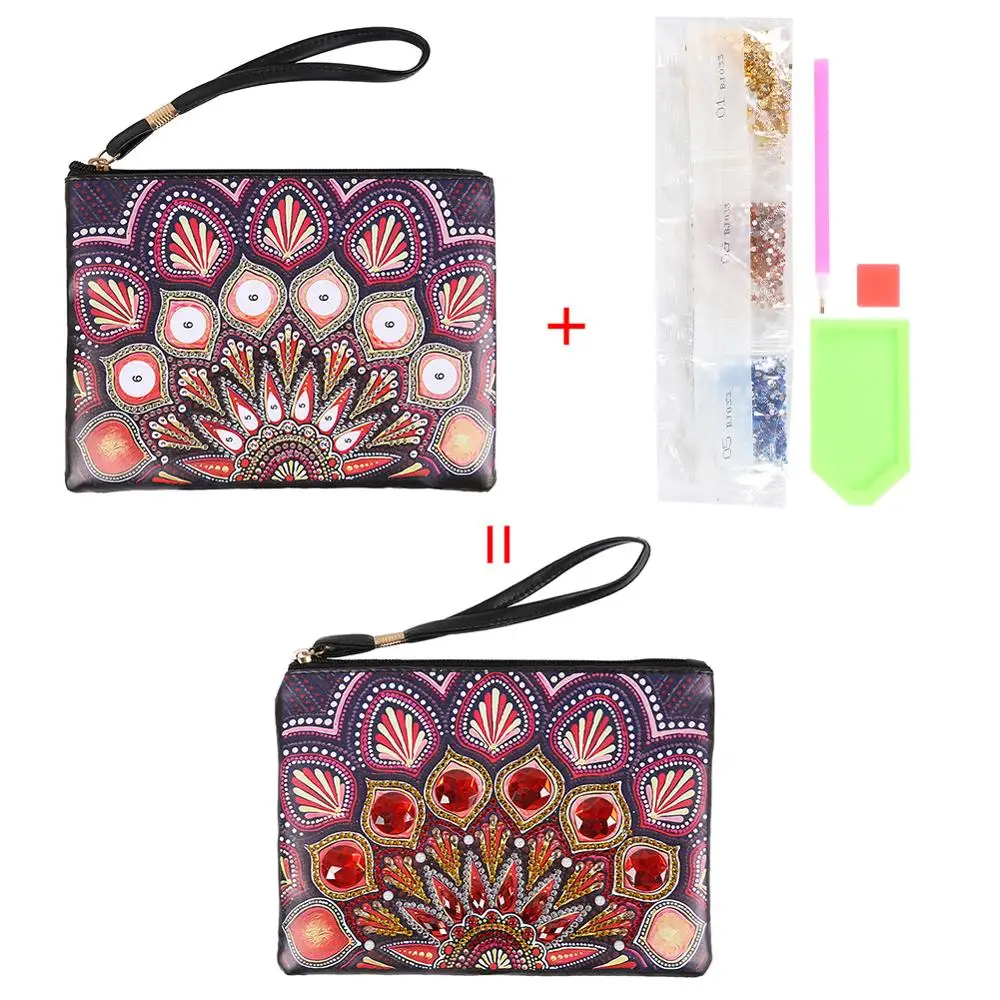 5D DIY кошелек с алмазной картинкой особой формы, женский клатч с бабочкой, чехол с алмазной вышивкой, стразы для рукоделия