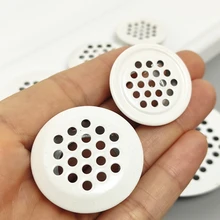

4pcs Wardrobe Cabinet Mesh Hole Air Vent Louver Ventilation Cover Stainless Steel Milk White Color Dia.19mm/25mm/29mm/35mm/53mm