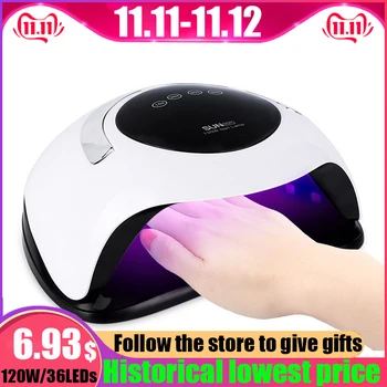 

120W UV Lamp LED Nail Dryer Professional Nail Polish Nail Polish All Gel Polish Sensor Solar LED Light Nail Nail Tools