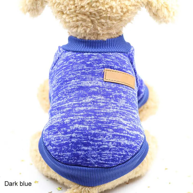 Рождественские XS-XXL Свитера для собак модная одежда с капюшоном для собак спортивный с капюшоном щенок прыгун собаки пальто Новогодняя одежда Тедди - Цвет: dark blue