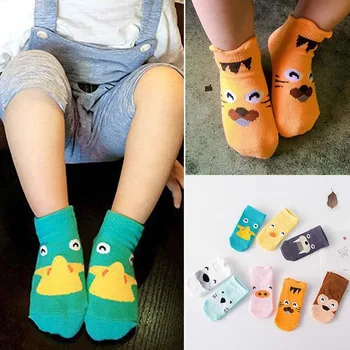 

Cute Baby Cartoon Animal Socks Toddler Baby Printed Socks For Newborn Boys Socks
