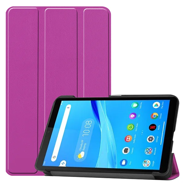 purple Чехол для lenovo tab M7 TB-7305x tb-7305i tb-7305f Стенд кожаный чехол Funda для lenovo tab m7 складной магнитный чехол с подставкой - Цвет: purple