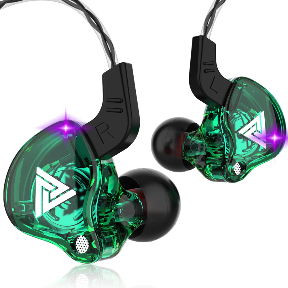 QKZ медный драйвер HiFi Спортивные профессиональные наушники вкладыши Наушники для