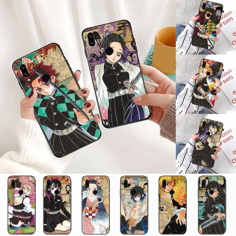 

Demon Slayer Blade Comic Postcard Phone Case For Xiaomi Redmi 4x 5 plus 6A 7 7A 8 mi8 8lite 9 note 4 5 7 8 pro