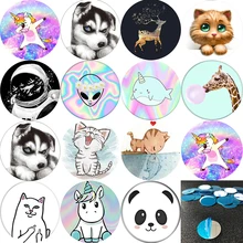 Sticker Magnet Phone-Stand Iron-Plate Car-Mount Metal for Air-Vent Air-Vent