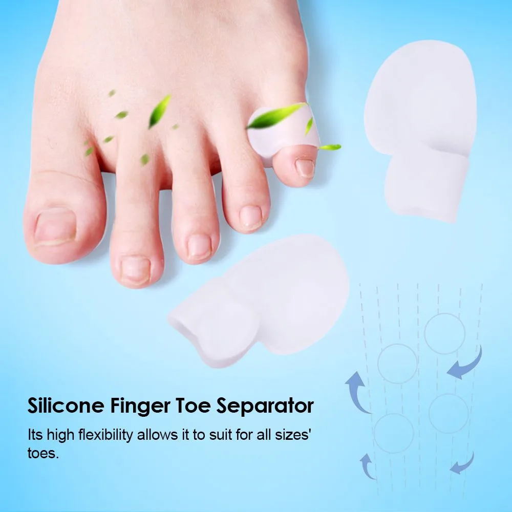 1 Pair Silicone Little Toe Finger Straightener Hallux Valgus Bunion Corrector Foot Health Care Product