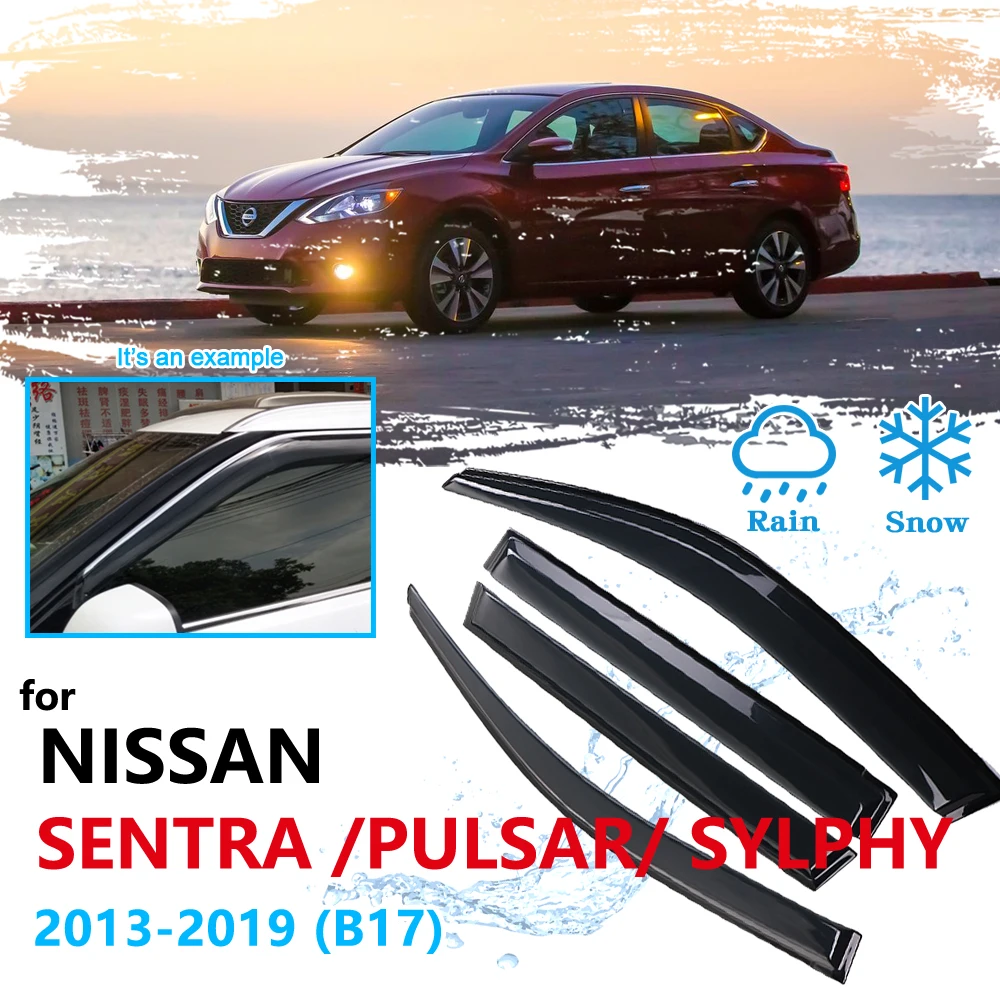 Автомобильные оконные аксессуары для Nissan Sentra B17 2013 ~ 2019 Pulsar Sylphy защита от дождя