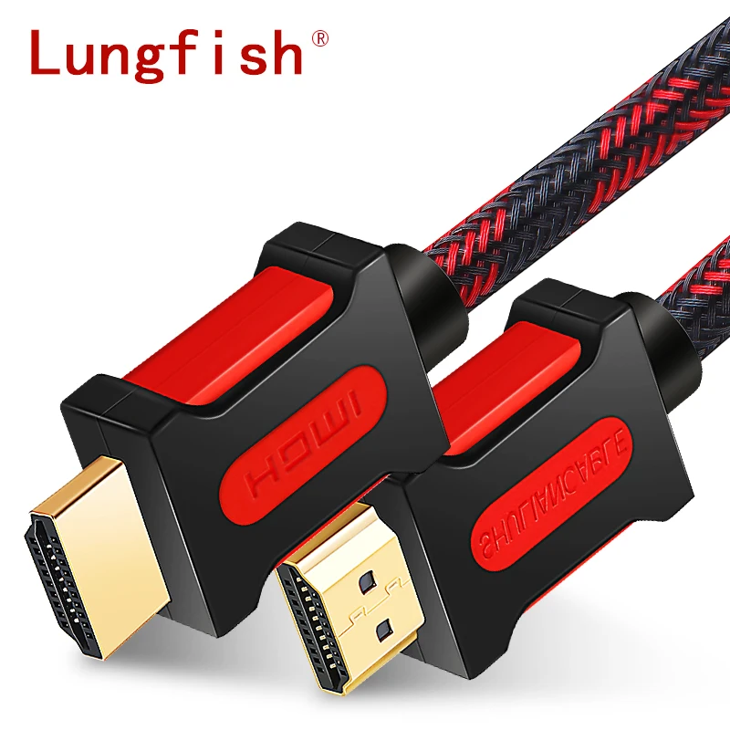 

Lungfish HDMI Cable 4K 2.0 HDMI to HDMI 4K/60Hz 1080P 3D for Splitter Switch HDTV PS3/4 xbox Computer 1m 2m 3m 5m 10m 15m 20m