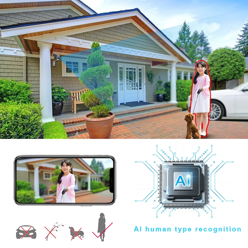 AI Wi Fi мини Камера 1080P Скрытая Микро камера Регистратор дома охранной сигнализации