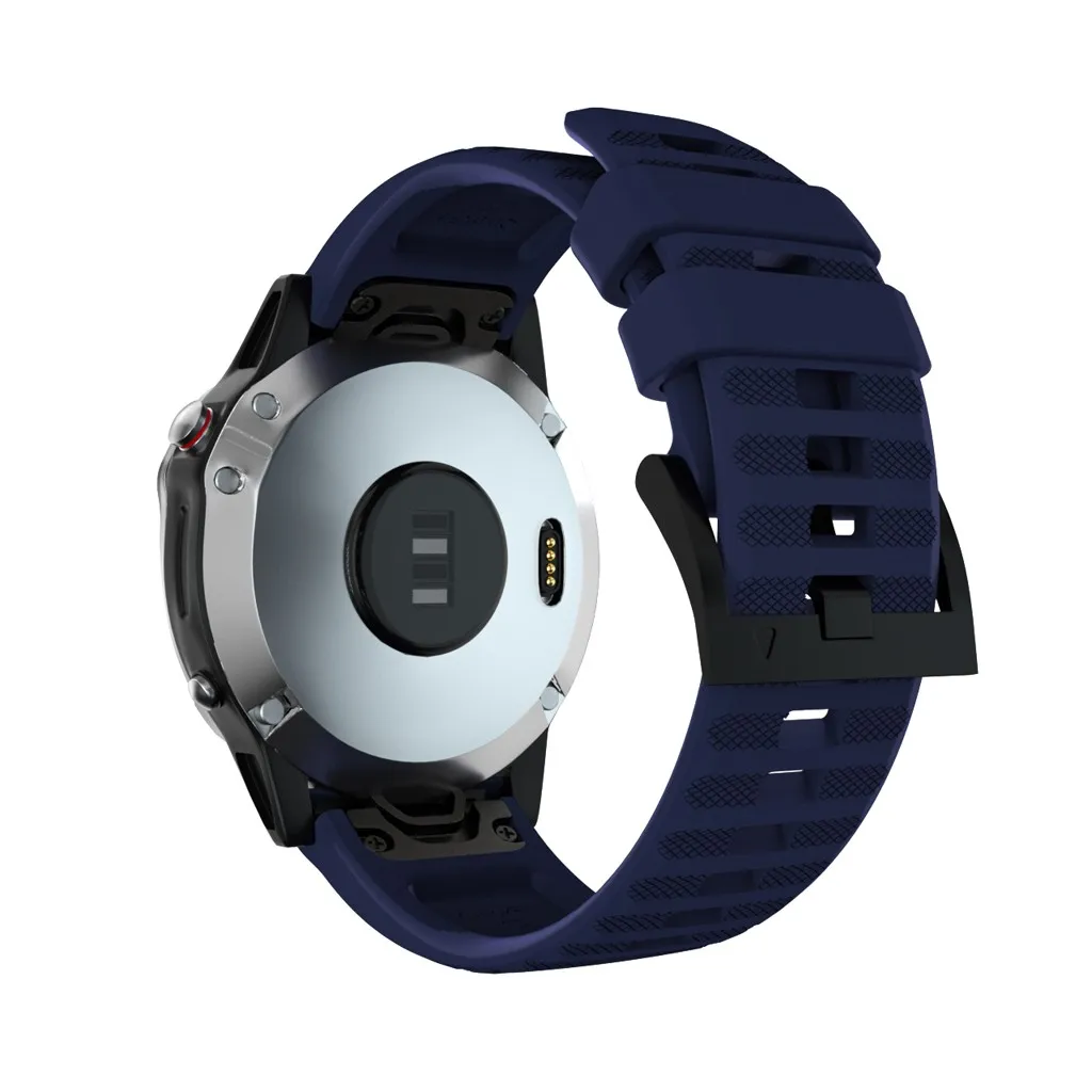 Ouhaobin Silicone Watchband 22mm For Garmin Fenix 6 Watch Quick Release Wrist Strap Bracelet Band Strap 1014#2