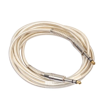 

TOP!-6.35Mm Stereo Audio Cable Male To Male Audio Cable For Electric Guitar Mixer Mono/Stereo 3M