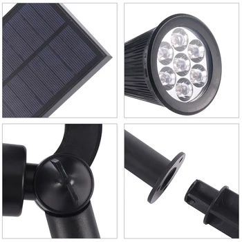 

Solar Lamp 4LEDs RGB Solar Spotlight Color changeable IP44 Waterproof Outdoor Garden Landscape Yard Decoration Light