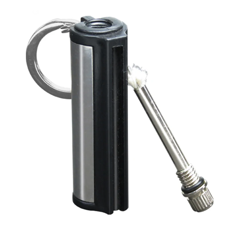

Outdoor Survival Tool Flint Fire Starter Matches Keychain Portable Thousands of times Key Chain Lighter Kit NO OIL