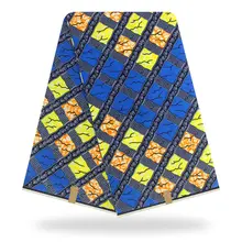 Хлопок настоящий воск гарантированный настоящий голландский воск высокого качества 6 ярдов африканская Анкара швейная ткань Y90814-20